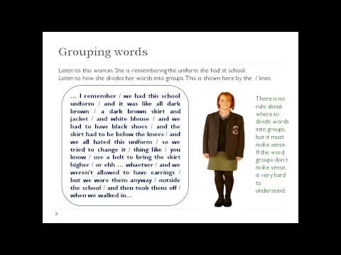 English Pronunciation.- grouping words