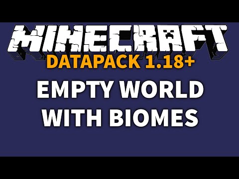 Empty World With Biomes - Datapack Worldgen - Minecraft Java 1.19 and 1.18
