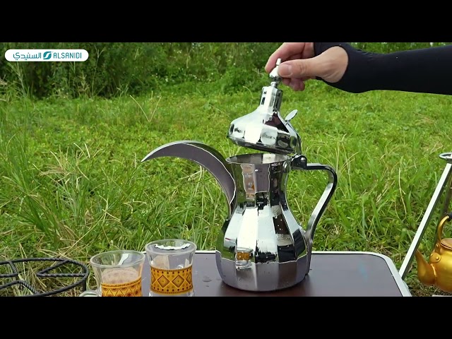 دلة قهوة رسلان ستانلس ستيل عالي الجودة 0.6 لتر - تتحمل الاستخدام اليومي، تحافظ على حرارة القهوة لفترة أطول، تصميم أنيق يعكس التراث،ضمان سنتان