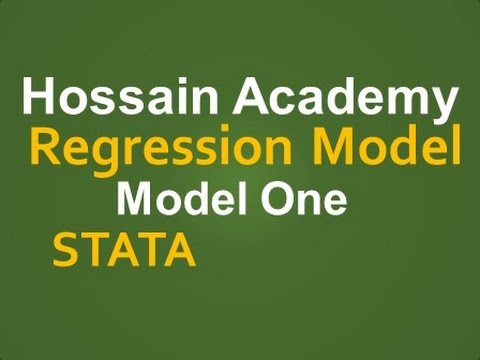 Regression Model. Model One. STATA