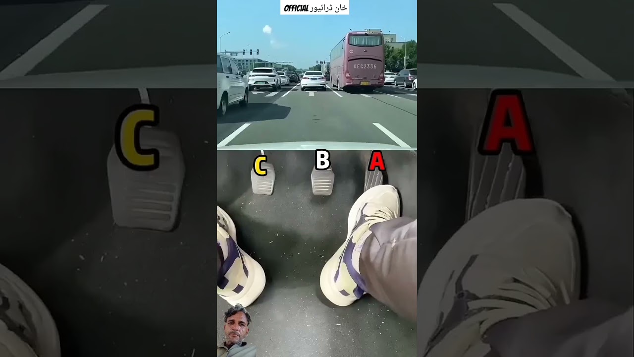 Khan drivers must learn the emergency braking method of manual transmission cars! #car #driving