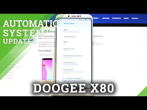 How to Turn On Automatic System Updates on DOOGEE X80?