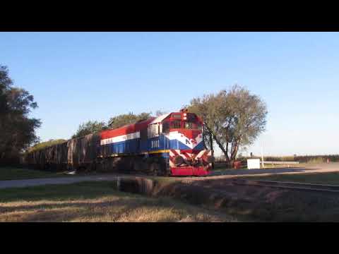 HERMOSO TREN DE (NCA) SALIENDO DE (ARROYO CABRAL) cba...RUMBO A DALMACIO VELEZ SARSFIEL cba...