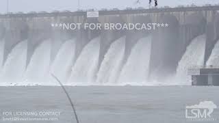 02-21-19- Florence, AL - Wilson Dam Flood Gates open  HD 4K