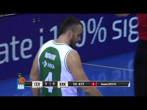 ABA Liga 2015/16, Round 17 match: Cedevita - Krka (26.12.2015)