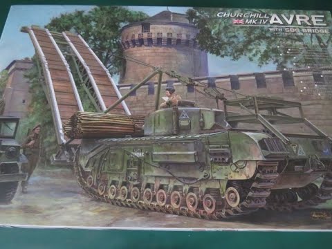 AFV Club Churchill Mk IV AVRE w/ SBG Bridge 1:35 Model Kit Video Preview