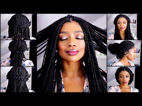 10 quick and easy box braid hairstyles | how to style...