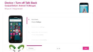 ☑️ How to turn off Talkback on Coolpad Defiant