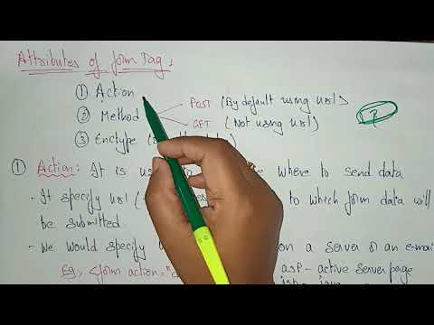 form tag attributes in html | Web Technology | Lec 12 | Bhanu Priya