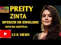 ENGLISH SPEECH | PREITY ZINTA: Women's Empowerment (English Subtitles)