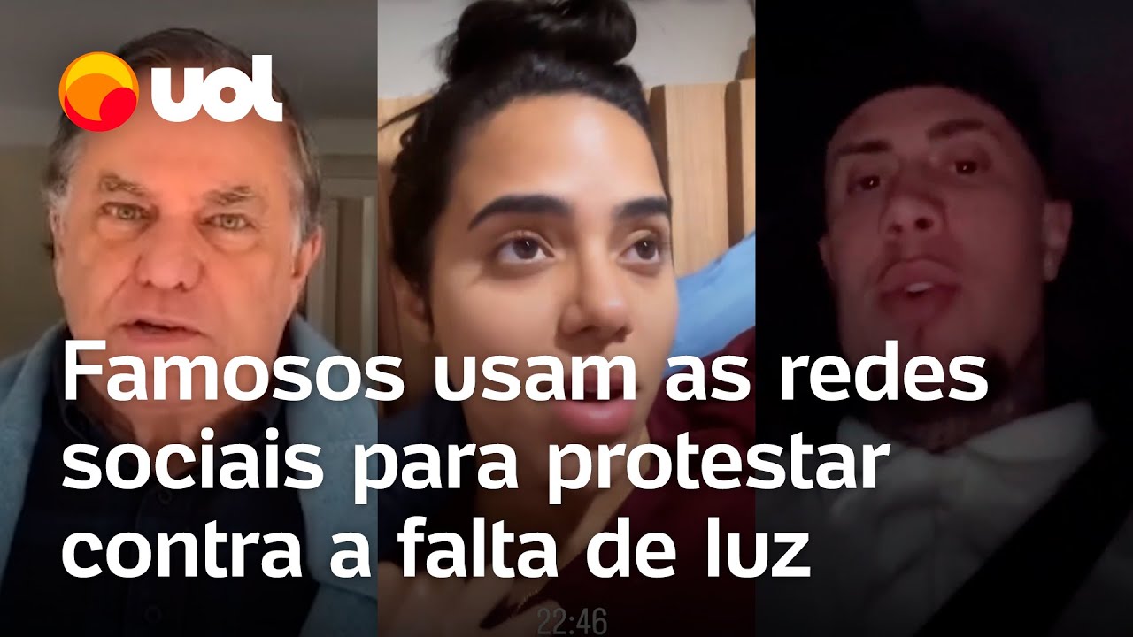 Apagão em São Paulo: famosos criticam a Enel e protestam nas redes sociais após 4 dias sem luz