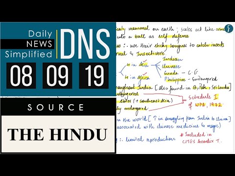 Daily News Simplified 08-09-19 (The Hindu Newspaper - Current Affairs - Analysis for UPSC/IAS Exam)