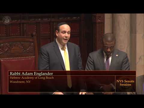 Rabbi Adam Englander Delivers Invocation in NYS Senate Chamber - March 12, 2019