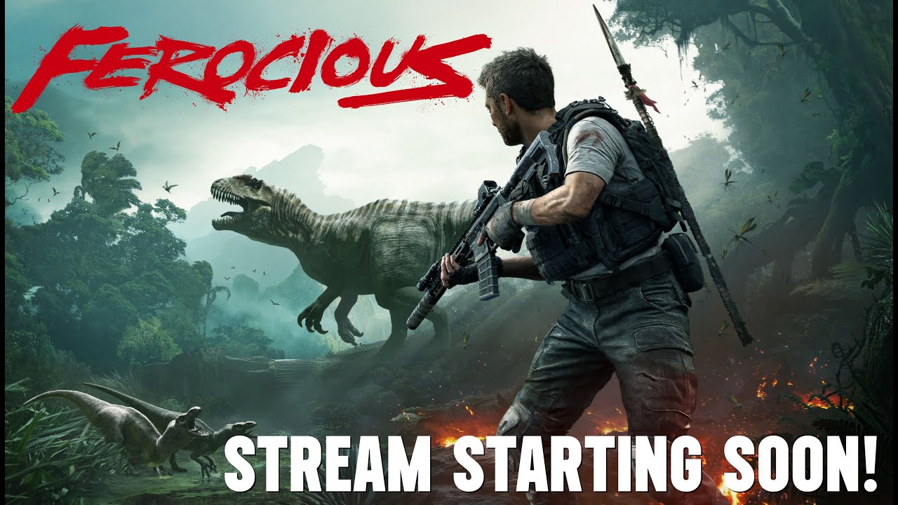 FEROCIOUS - Dinosaurs and Guns, what more could you want?