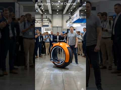 Futuristic One Wheel Motorcycle Demo at the Tech Expo 2026 #futuretech