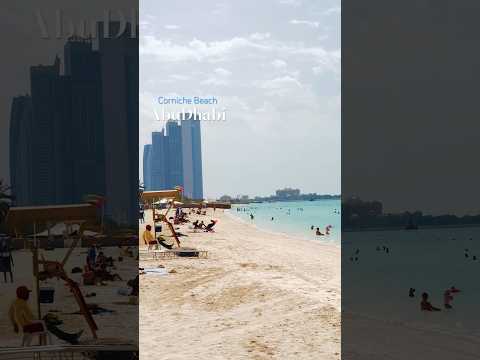 Beautiful Corniche Beach ABUDHABI #uae #abudhabi #abudhabibeach #corniche #cornicheabudhabi #viral