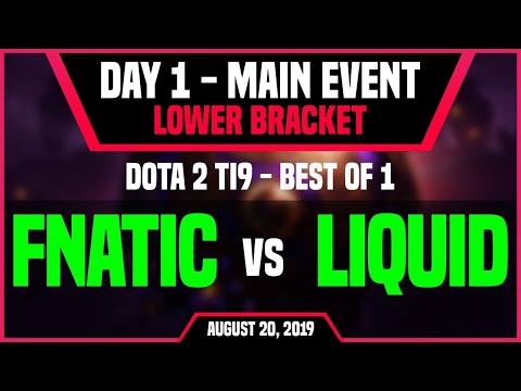 FNATIC VS LIQUID | DOTA 2 TI9 - LOWER BRACKET (BO1)