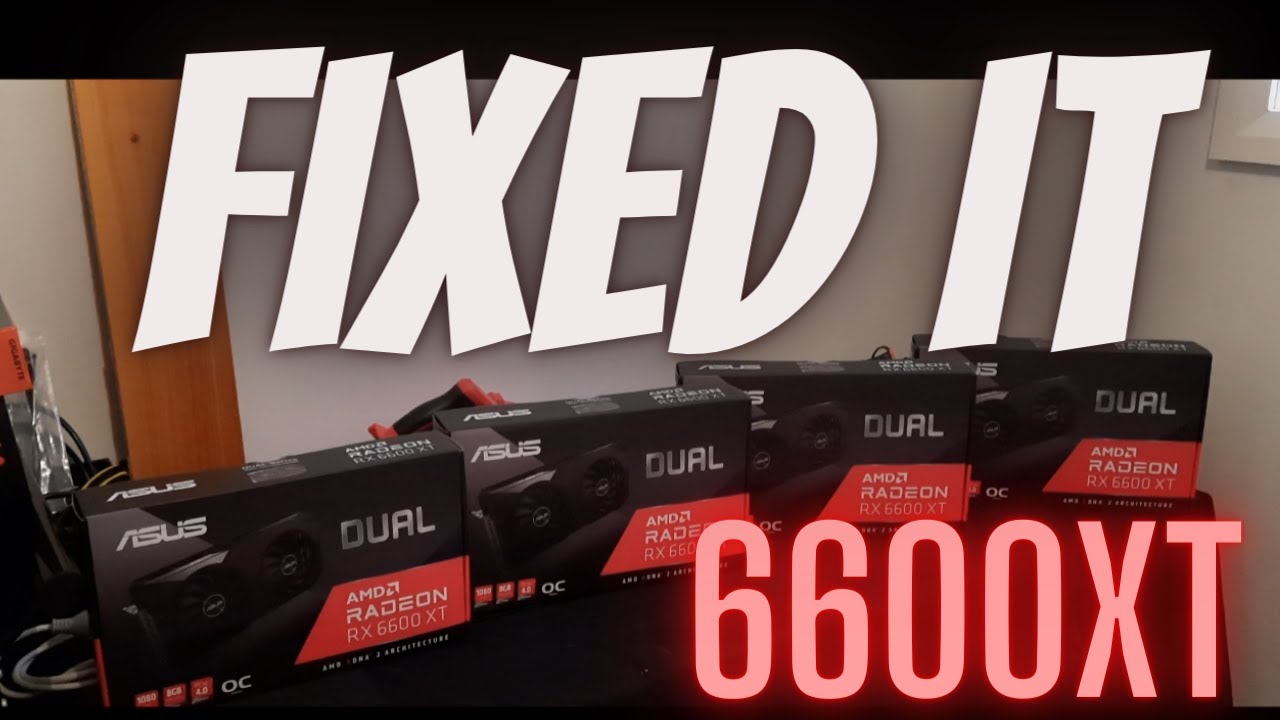 ASUS 6600 XT had problem could not overclock the cards on MSI afterburner this is how I fixed it ETH