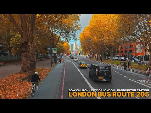Early Morning London Bus Ride | Upper Deck POV on Bus 205 from Bow Church to Paddington