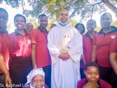 St  Raphael Choir at St, Alloys Gonzaga Ojola