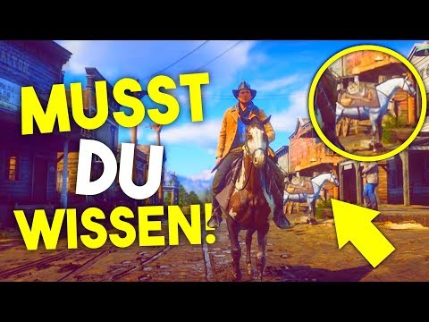 Free MEGA horses, quick honor improvements & more | 10 tips for Red Dead Redemption 2 - German