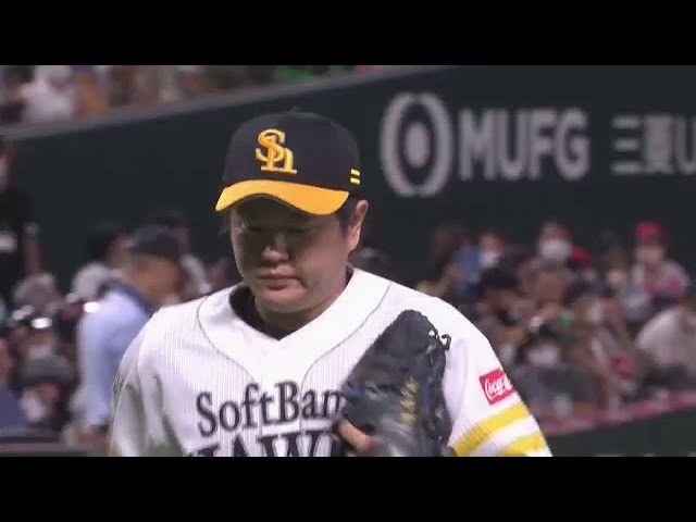 【6回表】ホークス・津森宥紀 空振り三振を奪いピンチを切り抜ける!! 2022年7月30日 福岡ソフトバンクホークス 対 埼玉西武ライオンズ