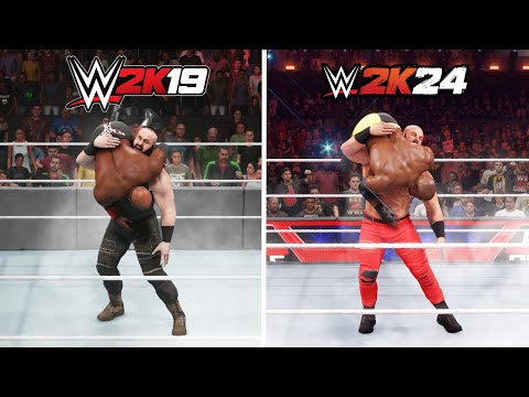 WWE 2K24 vs WWE 2K19 Finisher comparison - Which has better animation?