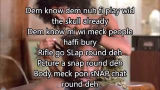 popcaan- rifle slap round deh lyrics | spetember 2015