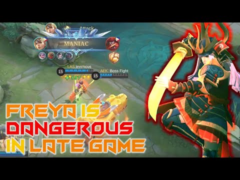 FREYA IS DANGEROUS IN LATE GAME | FREYA BEST BUILD 2022 | MUST WATCH | TOP GLOBAL FREYA 🔥| MLBB ✓