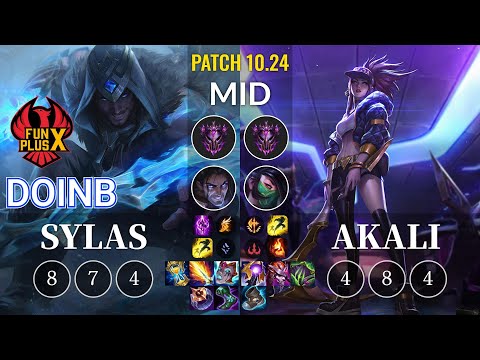 FPX Doinb Sylas vs Akali Mid - KR Patch 10.24