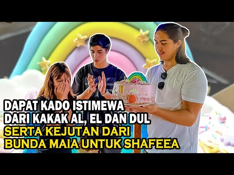 SERUNYA UNBOXING KADO ULTAH‼️ SHAFEEA MAKE A WISH & TIUP LILIN CAKE SPECIAL DARI BUNDA MAIA‼️