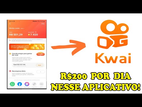 COMO GANHAR DINHEIRO COM O KWAI / ATÉ R$200 TODO DIA - FUNCIONA MESMO!!!