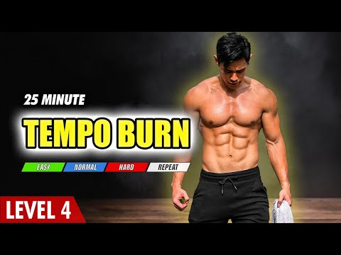 Home Workout | Progressive Tempo Fat Burning (Level 4)