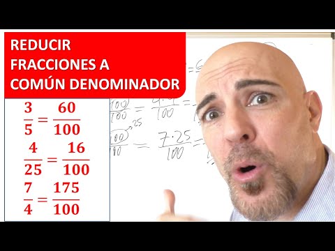 REDUCIR FRACCIONES A COMÚN DENOMINADOR