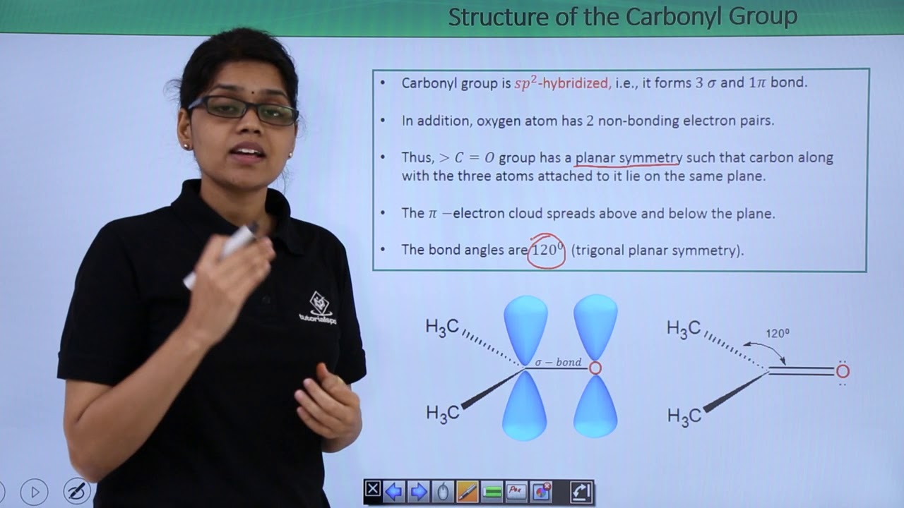 Class 12th – Structure of Carbonyl Group | Aldehydes, Ketones and Carboxylic Acids | Tutorials Point