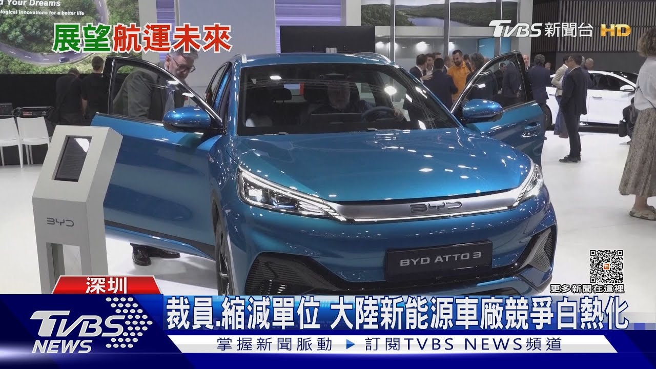 比亞迪新能源車賣翻 擠壓國際車商陸業績