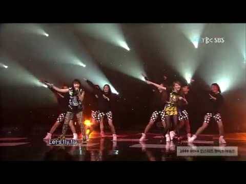 12-13-09 Please Don't Go - CL & Minzy {Inkigayo}