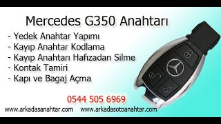 Mercedes G350  yedek ve kayıp anahtar kodlama, kontak ve anahtar tamir