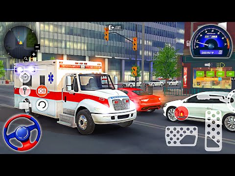 New Ambulance Driving Game 3D - City Rescue VAN Drive Sim | Android Gameplay