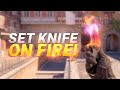 cs2 how to set knife on fire