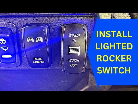Winch Lighted Toggle Switch Install