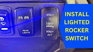 Winch Lighted Toggle Switch Install