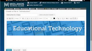 D2L Brightspace v10.4 Create New Content Topic File