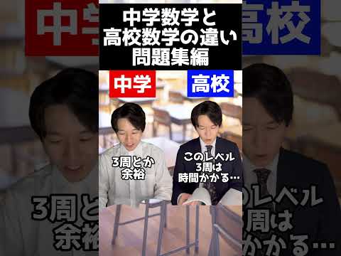 医学科 中学と高校の数学の違い