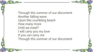 Cowboy Junkies - The Summer of Discontent Lyrics