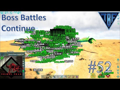 Spirit Guardian Boss Fight! E52 Modded Ark - Primal Fear Ragnarok-  Ark Survival Evolved