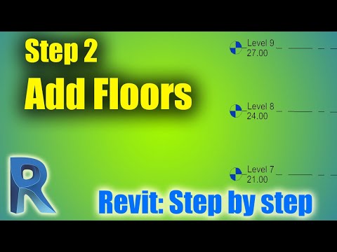 Revit 2020: Add Floors (Levels) - Step 2