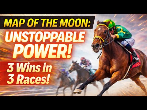Map of the Moon: 3 Wins, 3 Races – Watch the Making of a Champion! @horseracesinfo