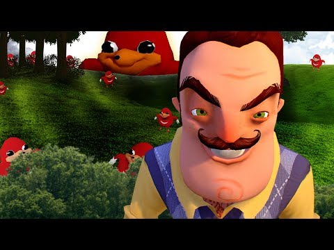 Gmod Scary HELLO NEIGHBOR Multiplayer Mod 3 - 4-PLAYER!