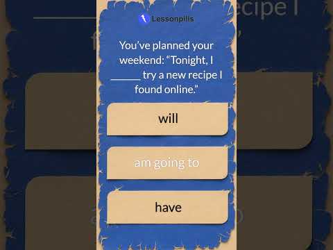 B1 English quiz - Future Tense: plans, predictions, & spontaneous offers